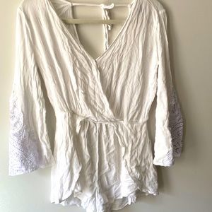 White beach romper